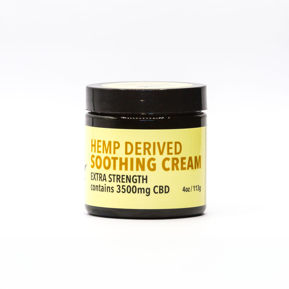 Jar of Hemp Derived Soothing Cream